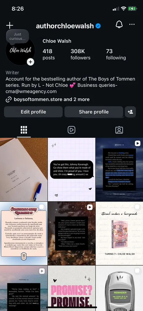 AI-generated virtual influencer avatar with large social media following and monetization graphics showing $100K earnings